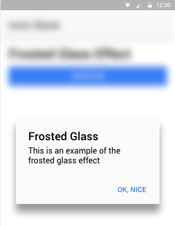 Ionic 2 Frosted Glass Effect